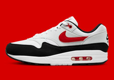 NIKE AIR MAX 1 PEPERONCINO 2.0 TAGLIA UK 8,5 EUR 43 (FD9082 101) BIANCO/ROSSO/NERO