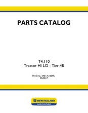 CATALOGO RICAMBI TRATTORE NEW