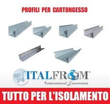 Profili x Cartongesso 1Pz=3m Accessori Viti Montante Guida Paraspigolo Italfrom
