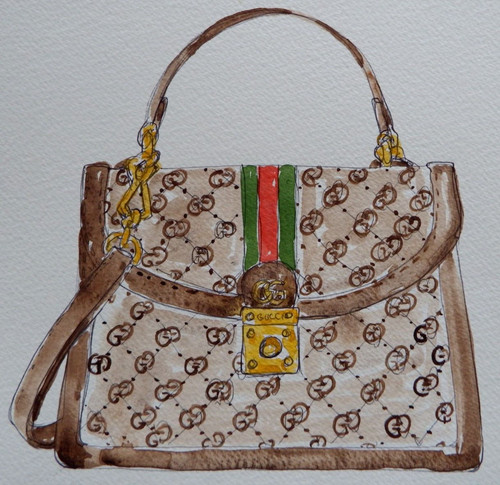 Borsa gucci ophidia pittura - borsa,