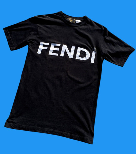 Fendi black basic shirt crew - basic, t-shirt