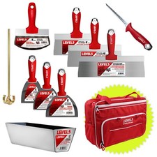 LEVEL5 Drywall Finishing Hand Tool Set with Tool Bag | Stainless Steel 5-680