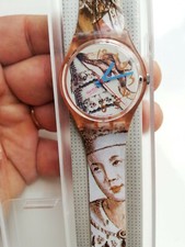 Swatch Gent MASQUERADE WATCH (GP105) NUOVO Rosa-Principessa-Barocco