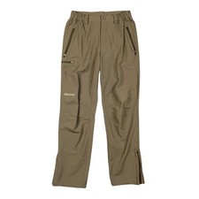 Pantalone Marmotta Uomo Piccolo Muschio Nylon Elasticizzato Caviglia Zip Attivo Outdoor Escursionismo Scree