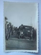 TRIESTE auto 1930 incidente gomma pneumatico vecchia foto old photo car   2 * 