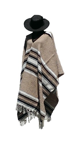 Poncho cappello grano - poncho, di
