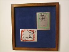 Bruno Cassinari coppia serigrafie su lastra d'argento 800