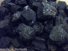 Tormalina nera grezza - nera,