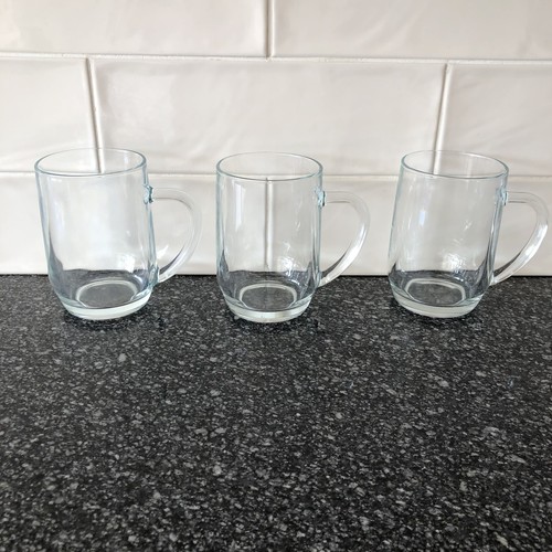 Vintage clear glass pint - 3,