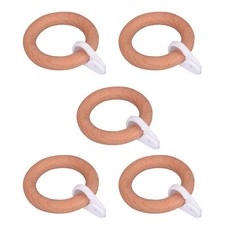 5pcs anelli di in legno anelli