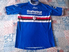 MAGLIA SHIRT VINTAGE FOOTBALL MATCH WORN CALCIO SAMPDORIA POSSANZINI 20 ASICS XL