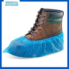 Copriscarpe monouso in PE impermeabili elastico alla caviglia 100/1000/2000 pz