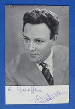 Autografo del cantante e