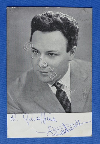 Autografo del cantante - , e