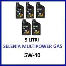 5 LITRI OLIO MOTORE SELENIA MULTIPOWER GAS 5W-40 mopar ACEA C3 API SM (5  L)