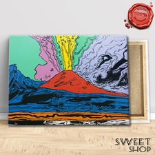 QUADRO Andy Warhol VESUVIO Vesuvius Stampa su tela Canvas POP ART QUALITA' ARTE