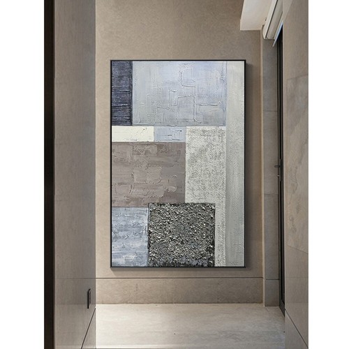 Quadro olio semplice astratto