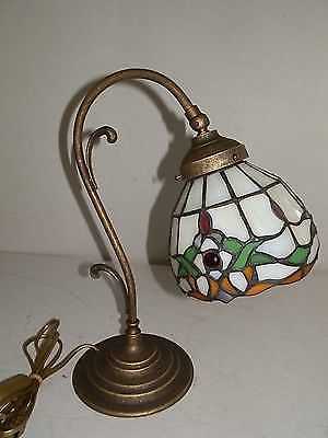 Lampada abatjour vetro tiffany - abatjour,