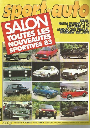 Sport auto 249 - auto, n°249