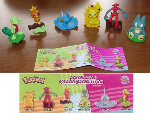 Pokemon gashapon raro set - pokemon, 6