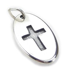 Ciondolo croce ovale in