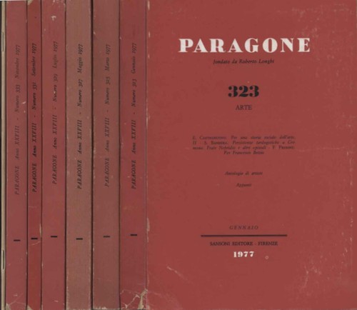 Paragone arte annata completa - arte.,