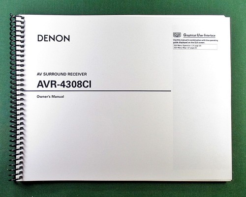 Denon avr 4308ci instruction - denon, avr-4308ci