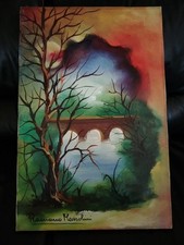 Romano Mussolini Olio Su Tela 40x60