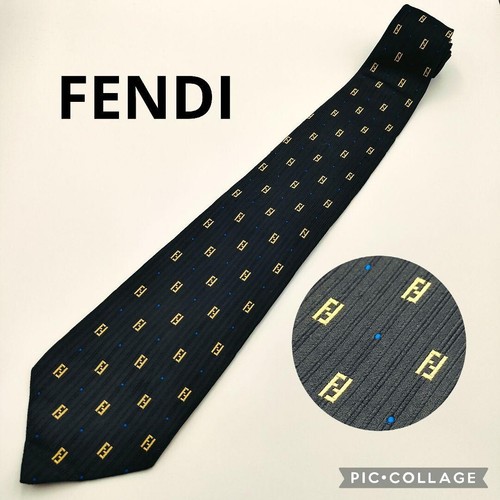 Cravatta uomo lusso fendi nera - cravatta,
