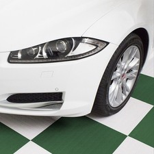 Piastrella per pavimento officina garage SOGI PAV-02-VE in PVC verde - 50x50cm