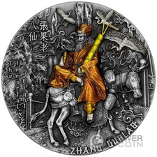 ZHANG GUOLAO The Immortal Eight 2 oz moneta argento 5$ Niue 2022