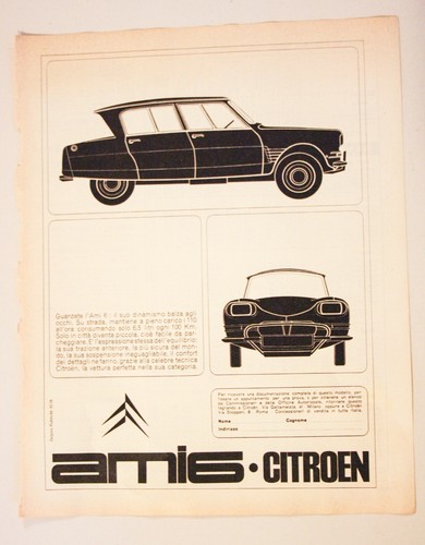 Pubblicita 1964 citroen ami 6 - pubblicita',