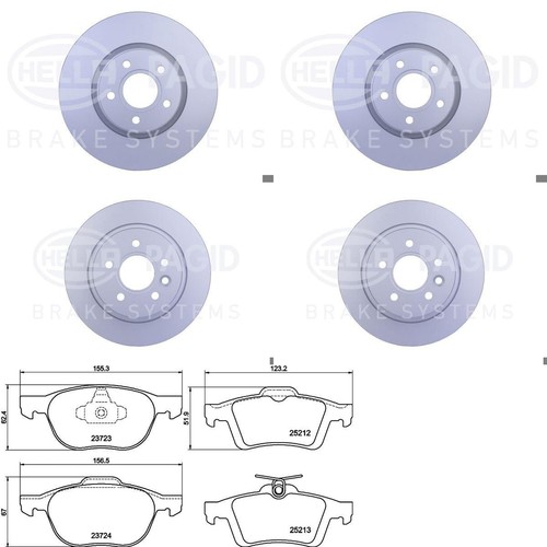 Kit freni hella - anteriore, +