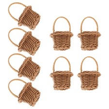  8 Pezzi Mini Cesti per Bomboniere Artigianato Casa delle Bambole Articoli Accessori