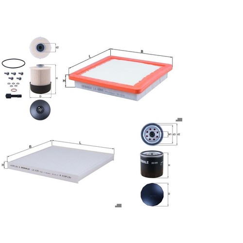 Set filtri knecht adatto - di,