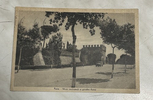 Cartolina fano mura - fano,