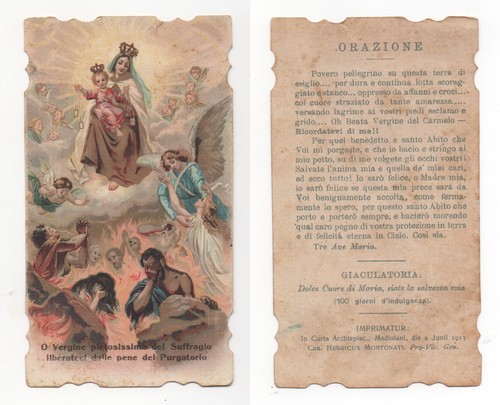 Santino cromolitografia - santino,