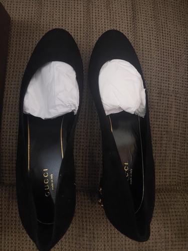 Gucci kid scamosciato nero - gucci,