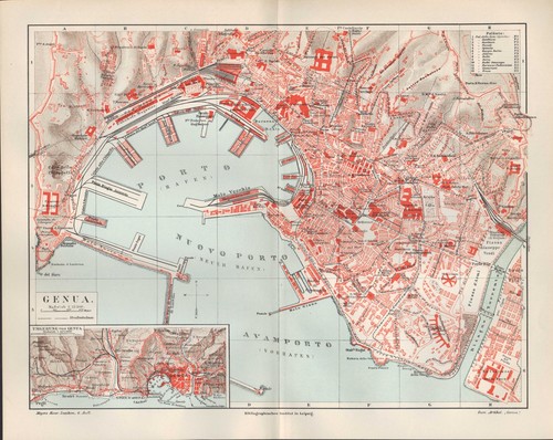 Mappa pianta della città city