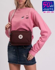 Borsa a tracolla Kipling RRP€184 logo tracolla regolabile chiusura zip