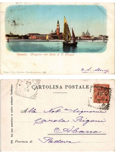 Cpa venezia bragozzo - cpa,