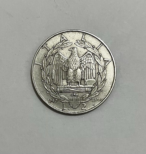 Moneta lire 1940 aquila - 2, “aquila