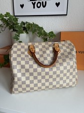 Louis Vuitton Speedy 30 Damier tela azzurra originale