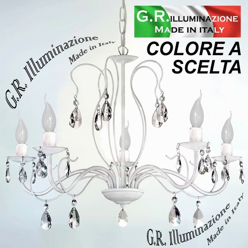 Lampadario ferro battuto - lampadario, in