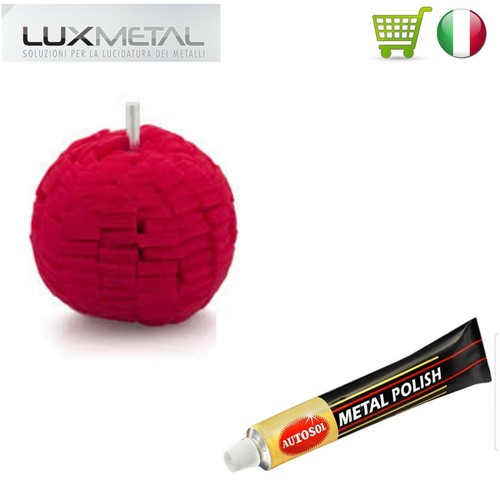 Sfera rossa metal - sfera, +