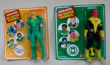 MATTEL DC LIMITED EDITION GREEN ARROW + SINESTRO RETRO MEGO LIKE MOMC and BOXES