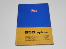 FIAT  850 SPIDER CATALOGO