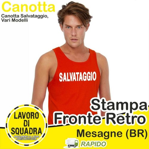 Canotta bagnino salvataggio - canotta,