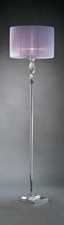1 light crystal floor lamp