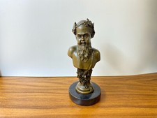 Buste de Bacchus en bronze sur